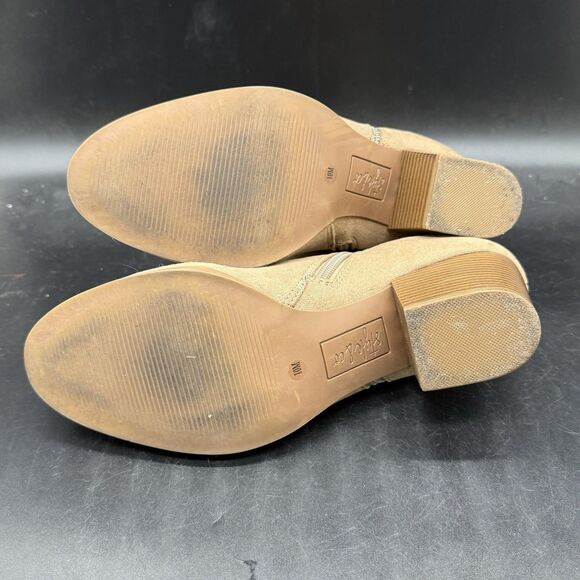 Style & Co. Womens Size 10 Masrinaa Tan Ankle Booties Heels F0187 - Picture 7 of 7